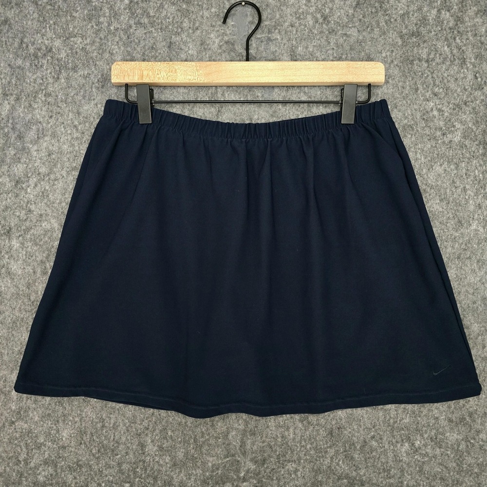 Nike Skort Girls L (12/14) Navy Blue Dri-FIT Tennis Ball Pockets Shorts Pull On